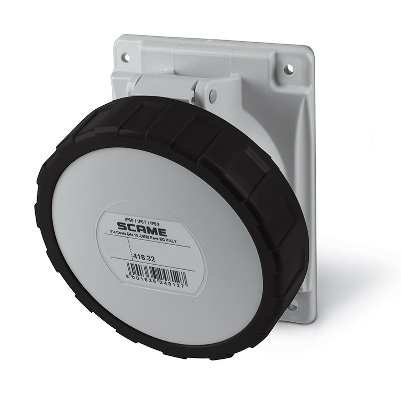 [Imagem do produto TOMADA FIXA  2P+T IP66/IP67 32A 7H 418.32636 SCAME]