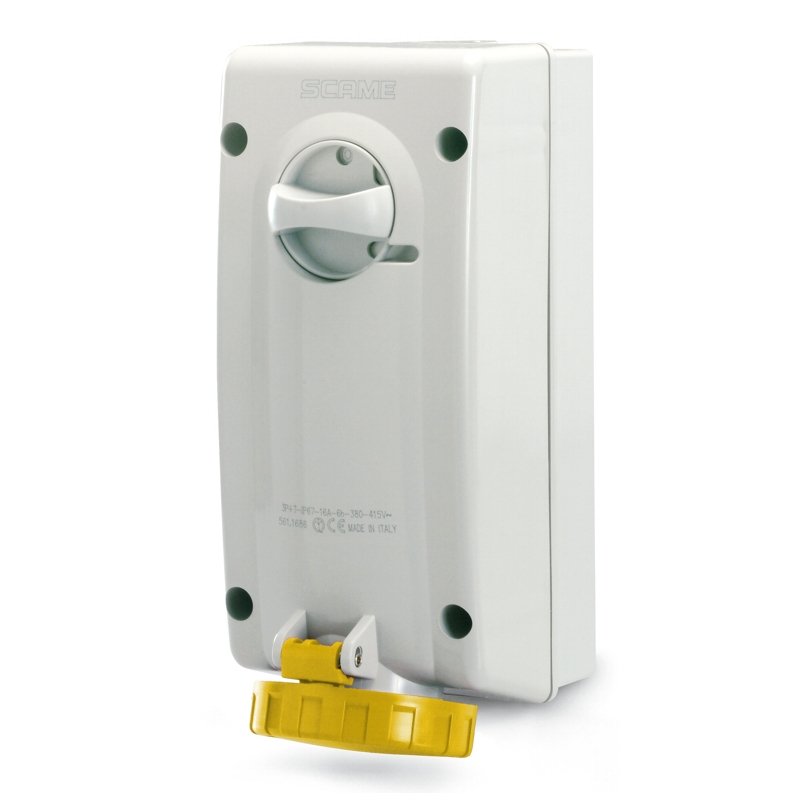 [Imagem do produto TOMADA 2 3P+N 32A 4H IP67 SEM FUSÍVEL 561.3279 SCAME]