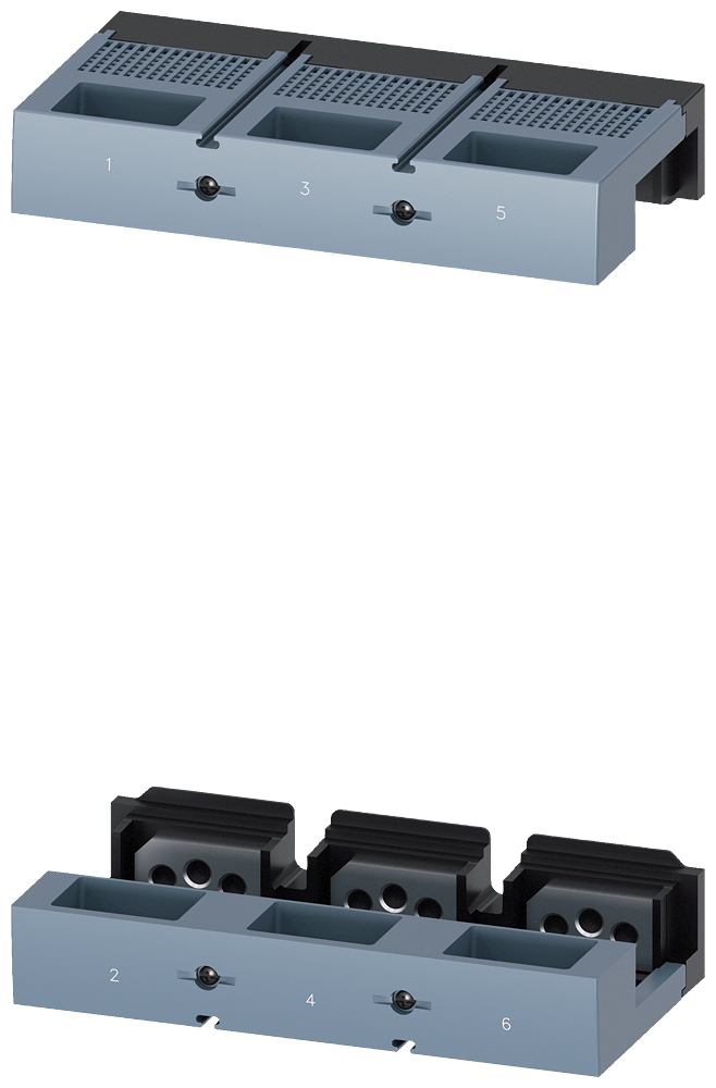 [Imagem CONEXÃO PLANA DE PARAFUSO 3PÇ. METR. PLACA ROSCADA COBERTURAS ACESSÓRIOS 3VA96030QA00 SIEMENS]