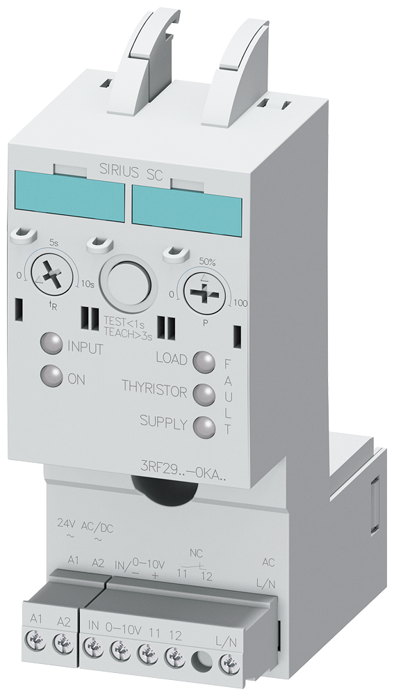 [Imagem REGULADOR DE POTÊNCIA FAIXA DE CORRENTE 20A 400/600V 24VCA/CC 3RF29200KA16 SIEMENS]