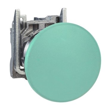 [Imagem BOTÃO 22MM METÁLICO A IMPULSÃO SOCO D40 XB4BC32 SCHNEIDER]