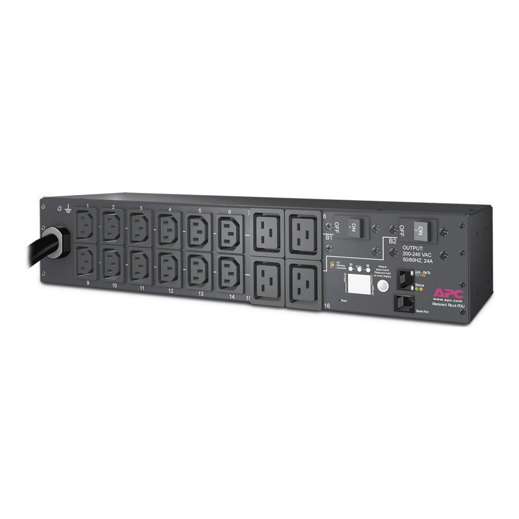 [Imagem STD EXCH RACK PDU METERED 2U 30A 208V (12) C13S & (4) C19 AP7811Q SCHNEIDER]