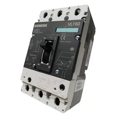 [Imagem DISJUNTOR TRIPOLAR 125A 55KA 3VL27121DC330AA0 SIEMENS]