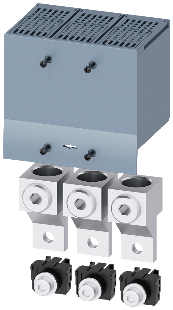 [Imagem do produto BORNE DE CONEXÃO PARA CONDUTOR CIRCULAR GRANDE 3 PEÇAS ACESSÓRIOS PARA: 3VA5 250 3VA92330JJ13 SIEMENS]