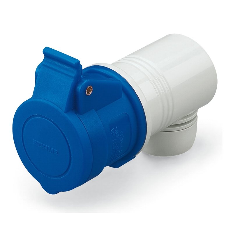 [Imagem do produto TOMADA DE EMBUTIR 90° 2P+T 16A 6H EUREKA 321.1643 SCAME]