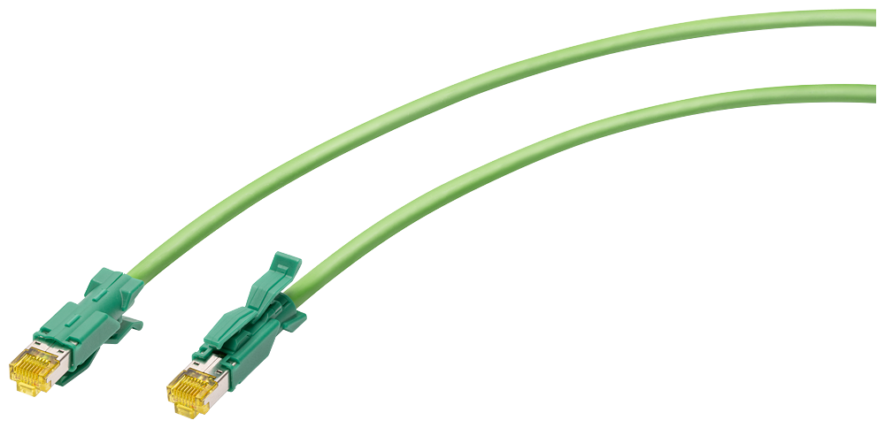 IE CABO TP MAIS RJ45/RJ45 4X2 2X CONECTOR RJ45 4X2 CAT6A 0,5 M 6XV18704HE50 SIEMENS