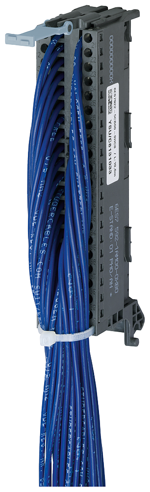 [Imagem CONECTOR FRONTAL 40 POLOS C/ 40 FIOS SIMPLES H05V-K PARA SIMATIC S7-1500 C=2,5M 6ES79225BC500AC0 SIEMENS]