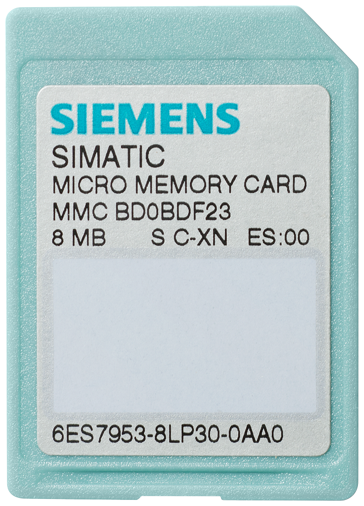 [Imagem MICRO CARTÃO DE MEMÓRIA PARA S7-300/ET 200 NFLASH 8 MB SIMATIC S7 6ES79538LP310AA0 SIEMENS]