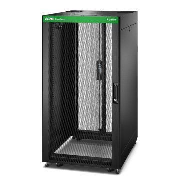 [Imagem APC EASY RACK 24U BLACK WITH ROOF CASTORS FEET 4 BRACKETS AND SIDE PANELS NO BOTTOM 1198H X 600W X 800D MM ER6482 SCHNEIDER]