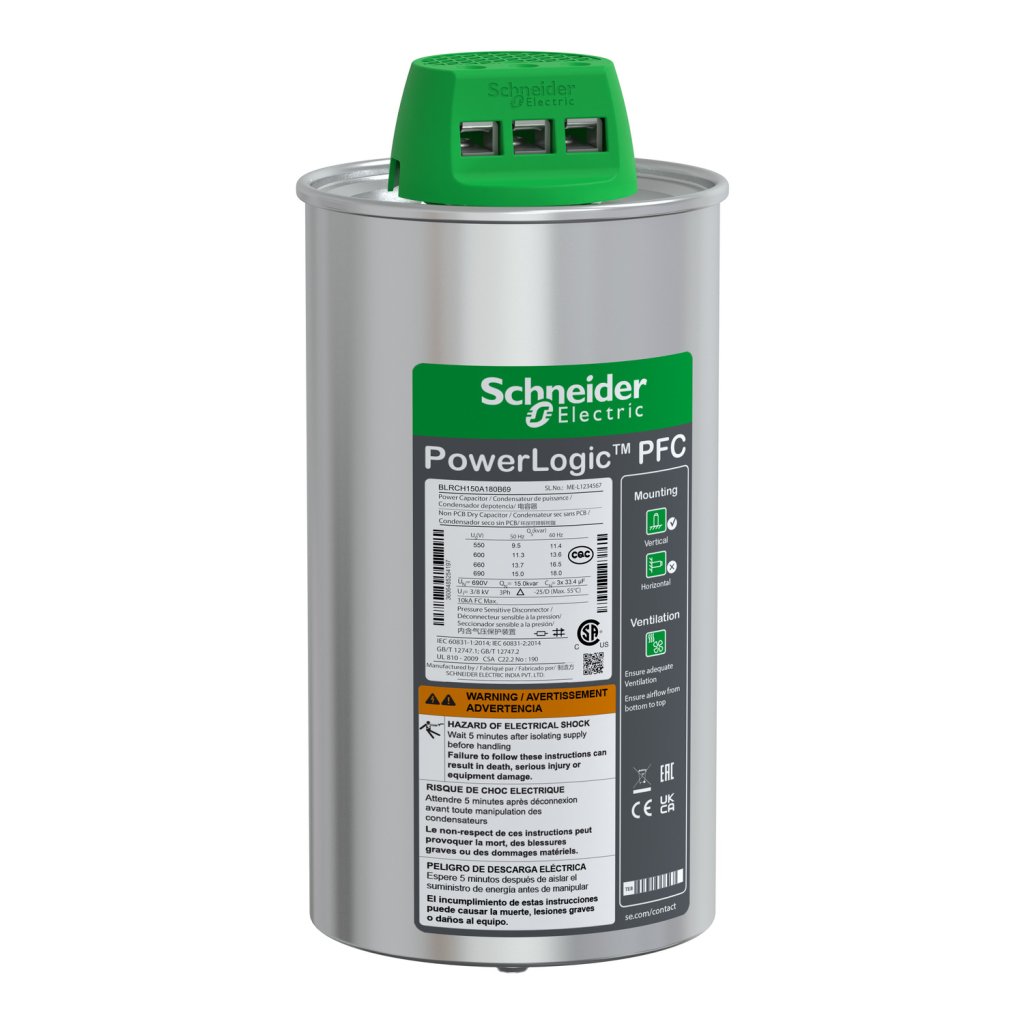 [Imagem CAPACITOR VARPLUSCAN 18.0KVAR 690V 60HZ 3F SCHNEIDER]
