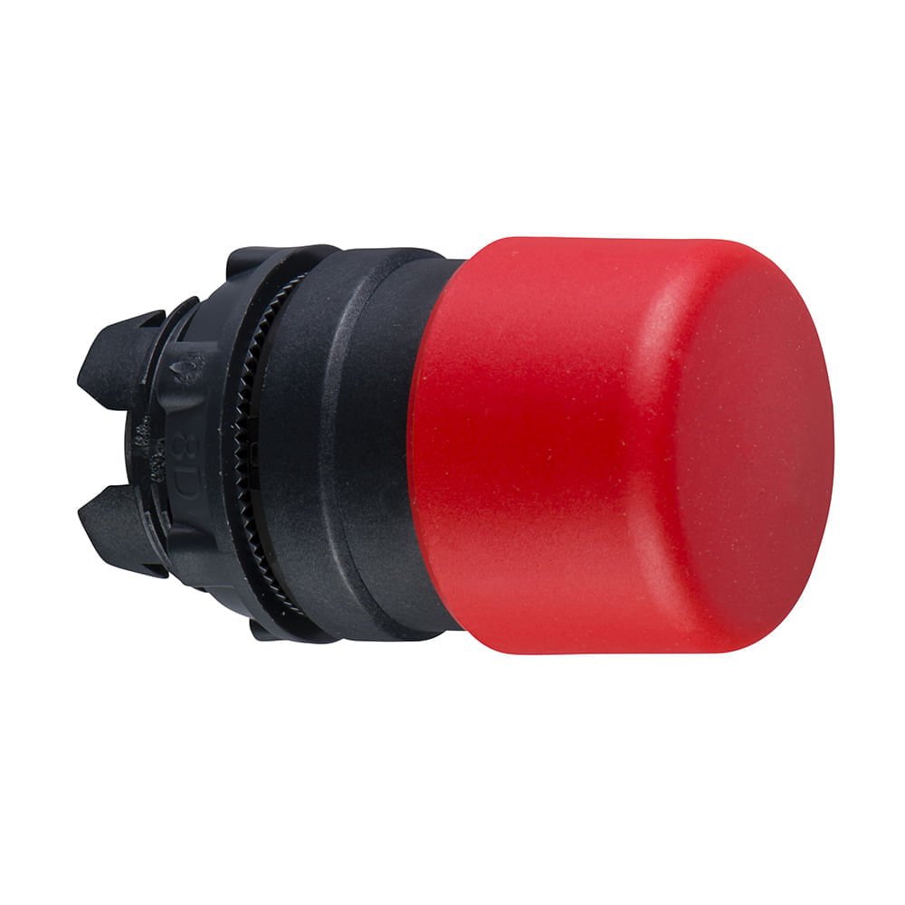 [Imagem CABEÇOTE PARA BOTÃO Ø22MM PLÁSTICO RETORNO POR MOLA COGUMELO Ø30MM VERMELHO ZB5AC44 SCHNEIDER]