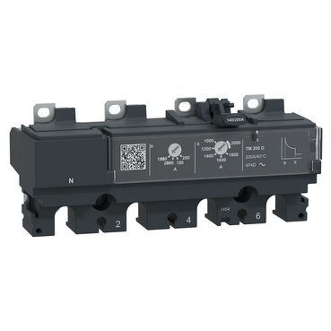[Imagem DISPARADOR NSX250 TM200D TETRAPOLAR 4P4D C254TM200 SCHNEIDER]