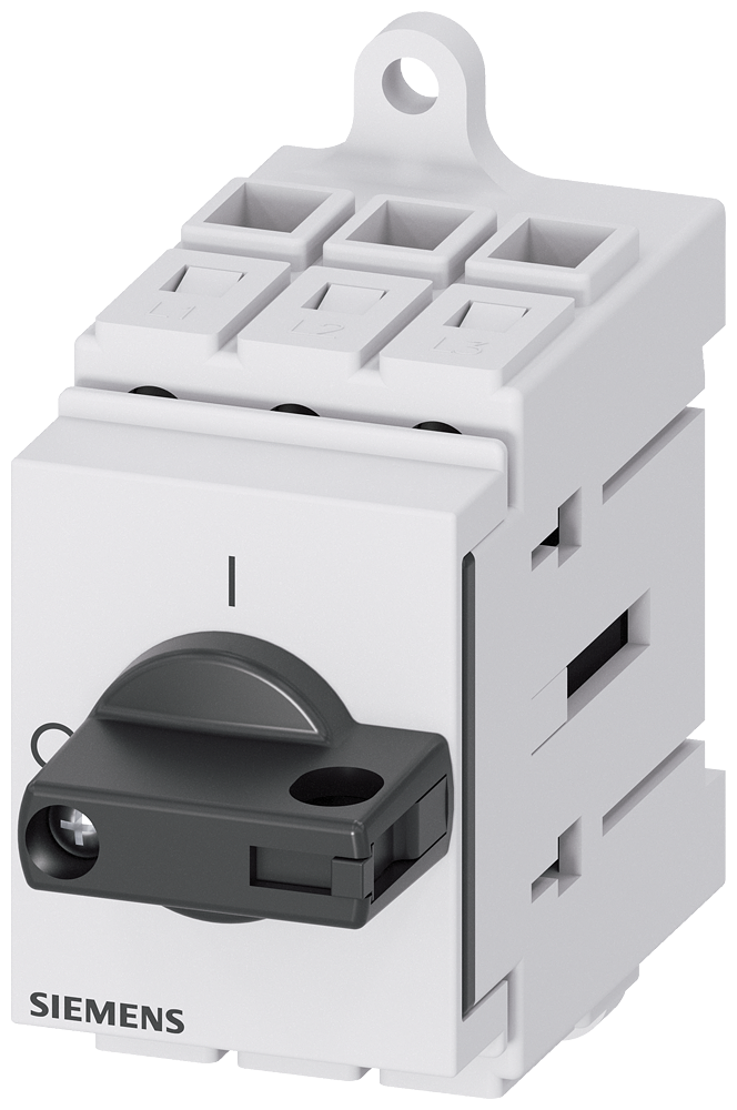 SECCIONADOR DE CORTE EM CARGA 3LD3 IU 25 A CHAVE PRINCIPAL DE 3 POLOS 3LD31300TK11 SIEMENS