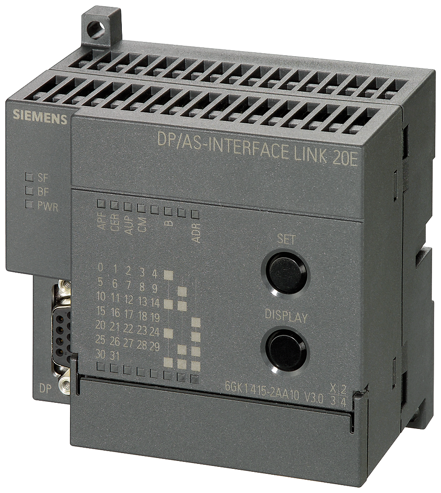 [Imagem GATEWAY DE COMUNICAÇÃO DP PARA AS-I LINK 20 VERSÃO 3.0 6GK14152AA10 SIEMENS]