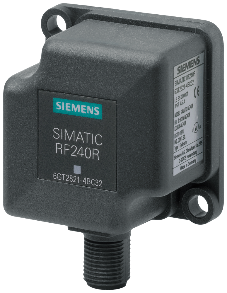 LEITOR SIMATIC RF200 RF240R RS232 (ASCII/MODO SCAN) IP67 -25 ATÉ +70 °C 6GT28214AC40 SIEMENS