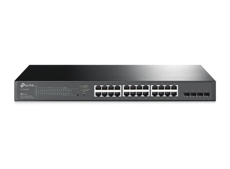 [Imagem do produto SWITCH SMART GIGABIT COM 24PORTAS POE+ E 4SLOTS SFP TLSG2428P TP-LINK]
