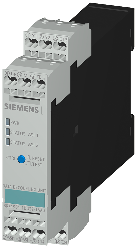 [Imagem do produto MODULO AS-I DE DESACOPLAMENTO DE DADOS 3RK19011DG221AA0 SIEMENS]