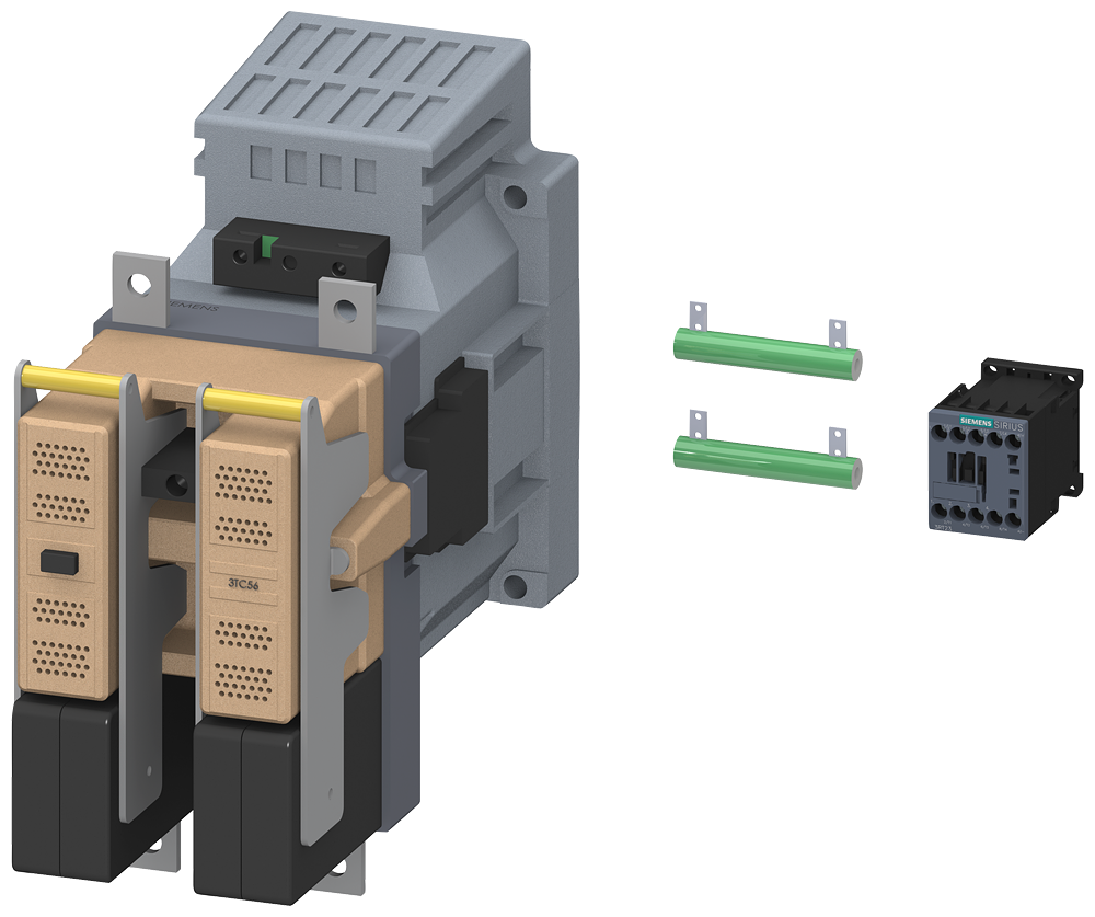[Imagem do produto CONTATOR BIPOLAR DC3/5:400A 24VCC VARIST 3TC56170LB4 SIEMENS]