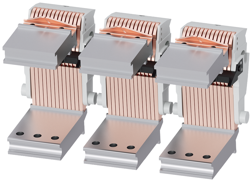 3 CONTATOS PRINCIPAIS PARA INTERRUPTORES DE 3 POLOS TAMANHO 2 CC = 1000 A/ 3WA91110AQ17 SIEMENS