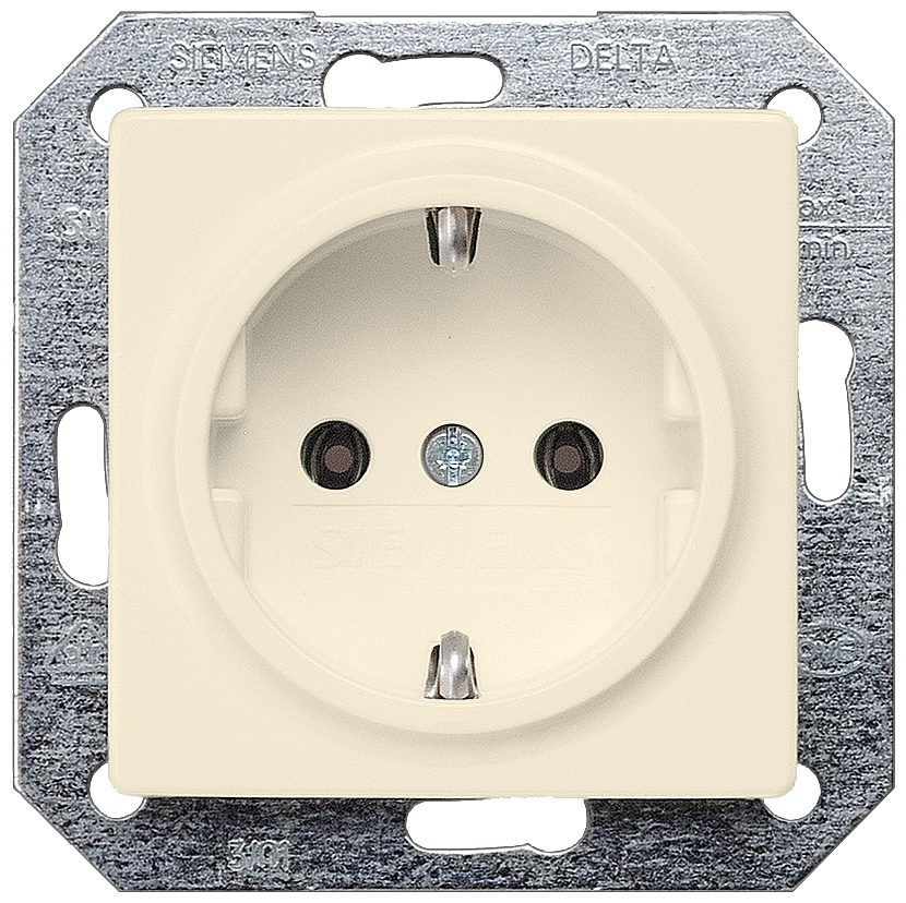 TOMADA SCHUKO BRANCO ELÉTRICO 5UB1551 SIEMENS