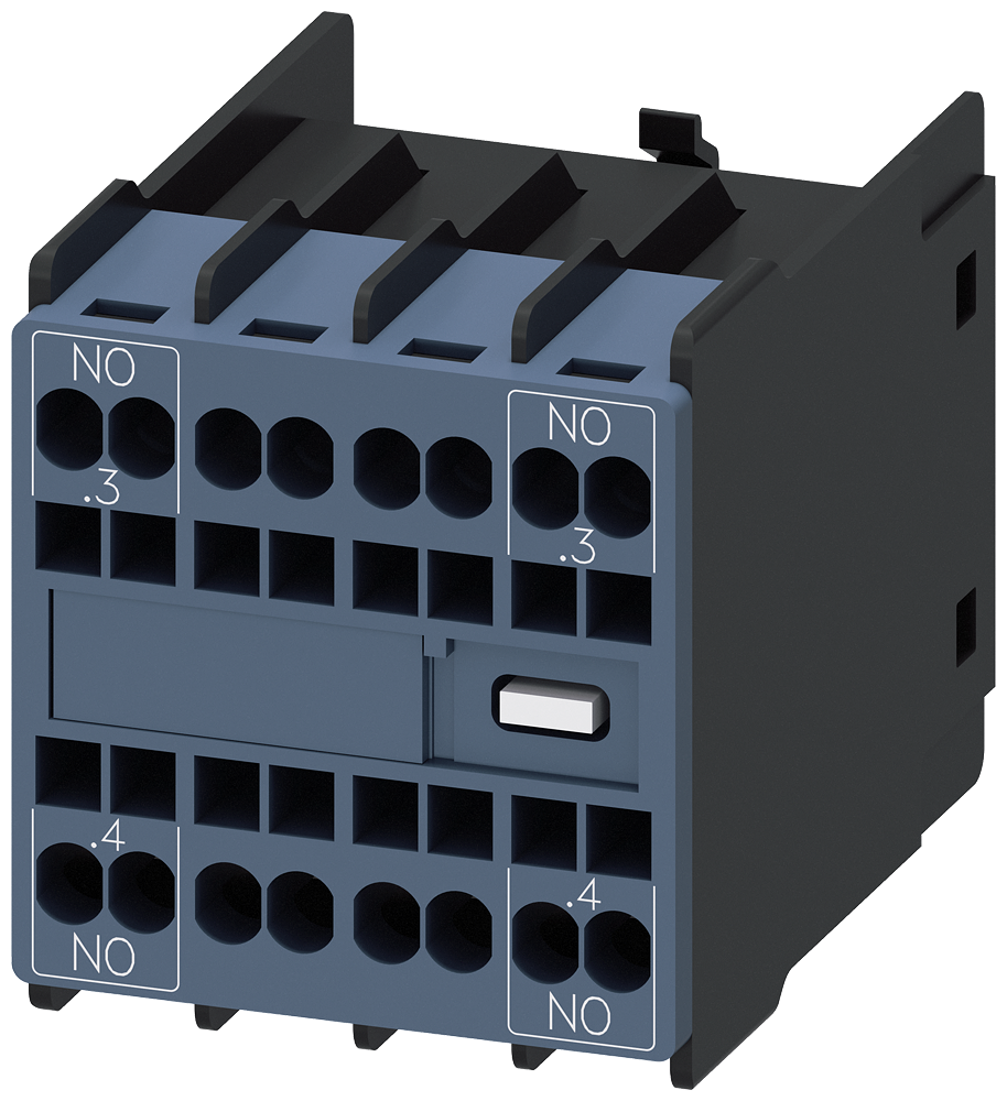 INTERRUPTOR AUXILIAR ELETRONICAMENTE ADEQUADO 2NA PASSAGENS DE CORRENTE: 1NA 3RH29112NF20 SIEMENS