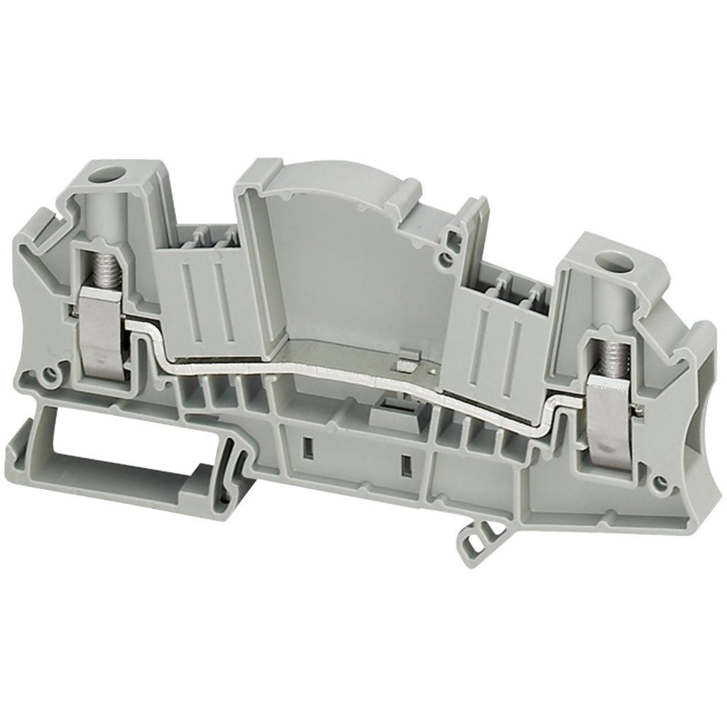 [Imagem CONECTOR PARAFUSO TRANSDUTOR MEDIÇÃO 6MM2 2 PONTOS CINZA NSYTRV62TT SCHNEIDER]