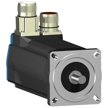 [Imagem SERVOMOTOR DE BAIXA INÉRCIA COM 70MM DE FLANGE 2.2 NM/5000 RPM MONO VOLTA EIXO CHAVEADO COM FREIO CONECTOR RETO IP 65/IP 67 BSH0702P31F1A SCHNEIDER]