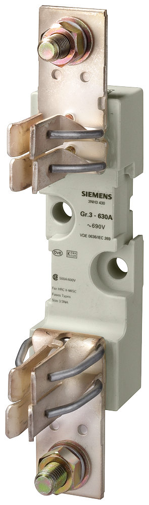 ADAPTADOR PARA FUSÍVEIS PARA BAIXA TENSÃO E ALTA POTÊNCIA TAMANHO TAM. 3 DE 3NH3430 SIEMENS