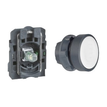 [Imagem BOTÃO 22MM PLÁSTICO  LUMINOSO LED 110 120 XB5AW31G1 SCHNEIDER]