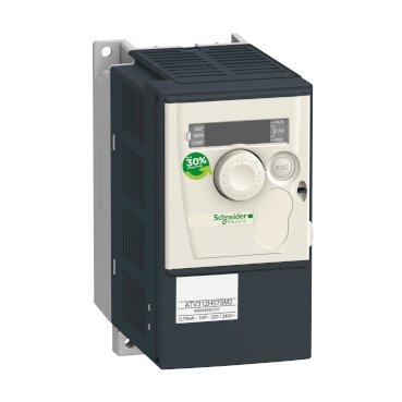 [Imagem INVERSOR  DE FREQUÊNCIA MONOFÁSICO 0.55KW 3.7A 200/240V 50/60HZ ALTIVAR 312 ATV312H055M2 SCHNEIDER]
