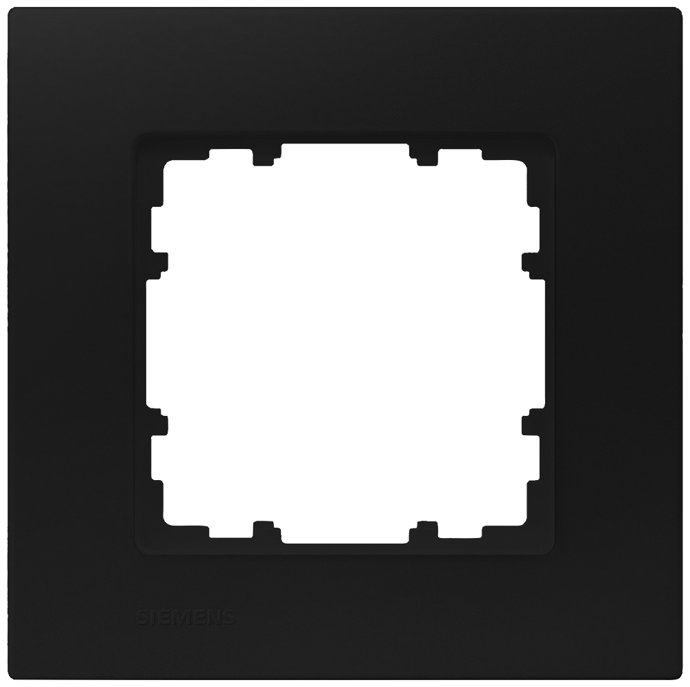 MOLDURA MIRO PLÁSTICO SIMPLES PRETO SUAVE 5TG11110SB SIEMENS
