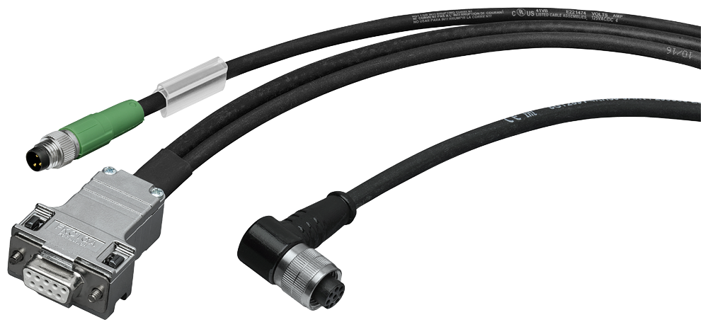 CABO P/ PLUGAR CONFECCIONADO CONEC. M8 RS232 ENTRE LEIT. RF200/300 E PC 5 M 6GT28914KH500AX1 SIEMENS