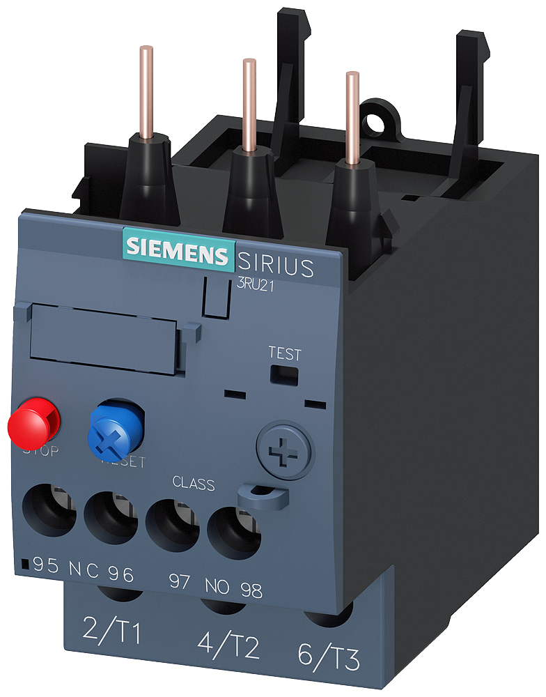 RELÉ DE SOBRECARGA 2,23,2 A TÉRMICO PARA PROTEÇÃO DE MOTOR TAMANHO S0 CLA 3RU21261DB0-ZX95 SIEMENS