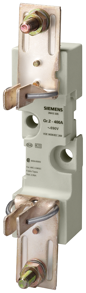 ADAPTADOR PARA FUSÍVEIS PARA BAIXA TENSÃO E ALTA POTÊNCIA TAM. 2 DE 1 POLO 4 3NH3330 SIEMENS