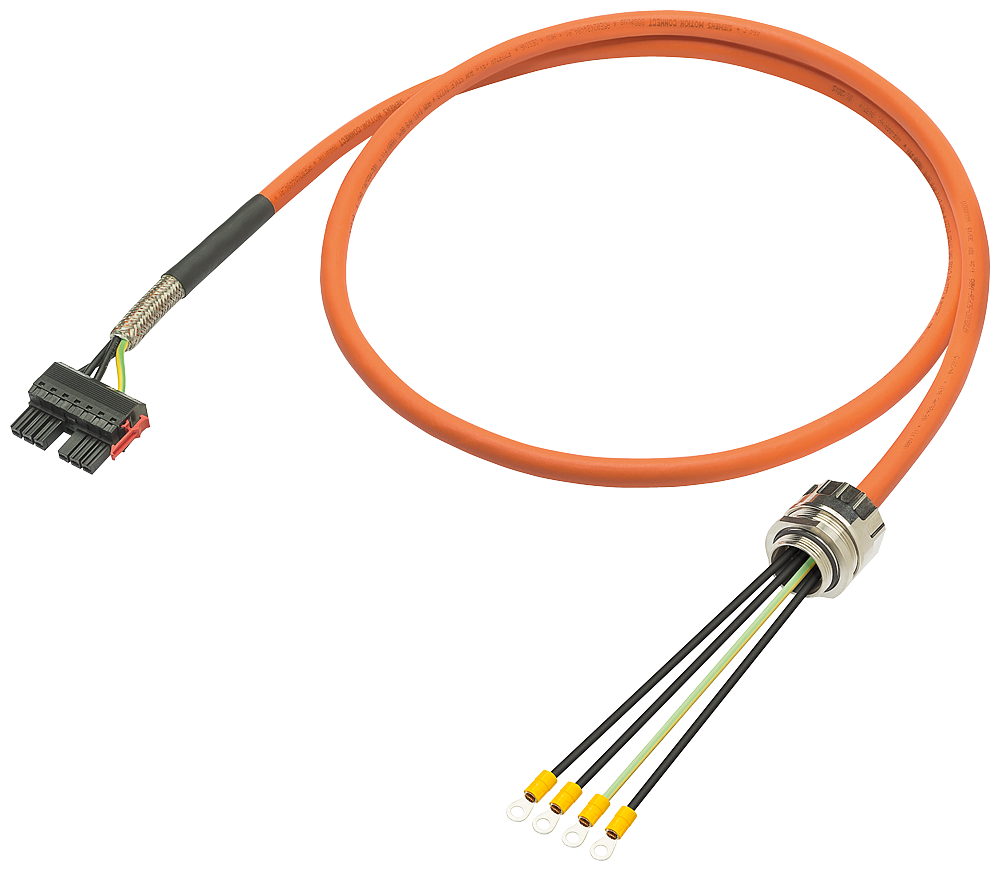 [Imagem CABO DE POTÊNCIA 10M COM CONECTORES 4X10C 6FX80025CP461BA0 SIEMENS]