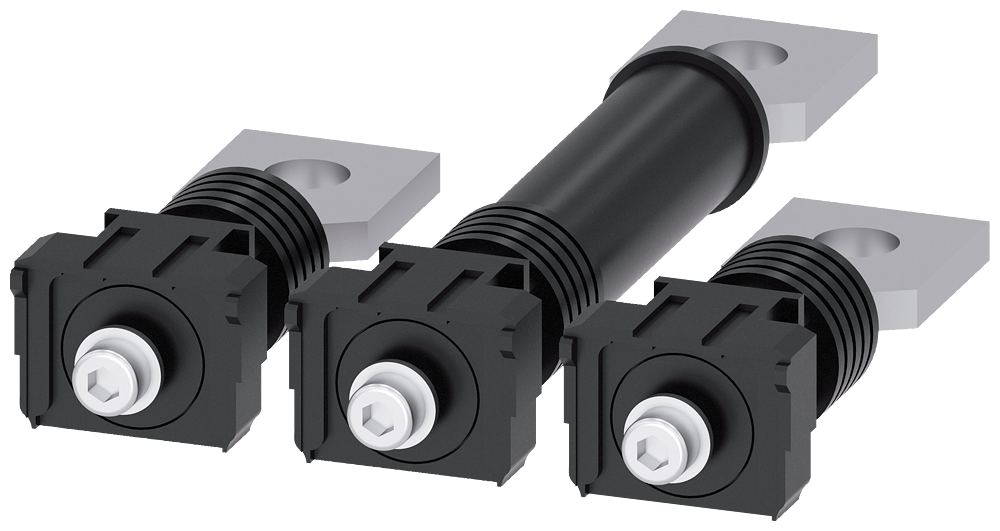 [Imagem CONEXÃO PLANA NA PARTE TRASEIRA 3 PEÇAS ACESSÓRIOS PARA: 3VA1 250 3VA92130QE00 SIEMENS]