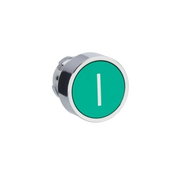 [Imagem EASY HARMONY XB2 PUSH BUTTON HEAD METAL FLUSH GREEN Ø22 SPRING RETURN MARKED I ZB2BA331C SCHNEIDER]