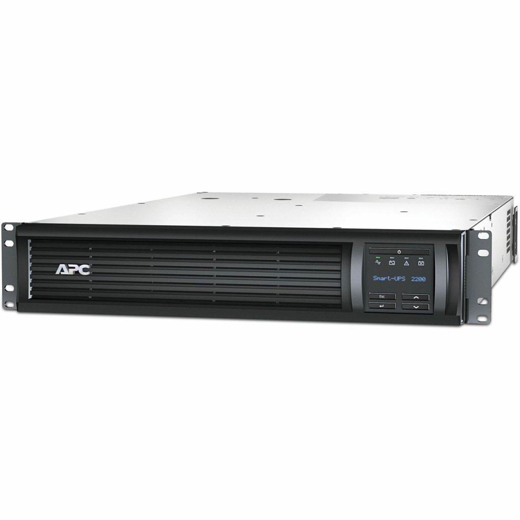 [Imagem do produto APC SMART UPS LINE INTERACTIVE 2200VA RACKMOUNT 120V 10 TOMADAS NEMA 5 15R SMARTSLOT AUTO SENSE VOLTAGE 120V/230V AVR LCD SMT2200R2X167 SCHNEIDER]