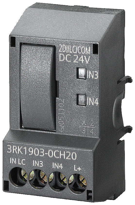 [Imagem MÓDULO DE CONTROLE 2DI COM DC24V 3RK19030CH10 SIEMENS]