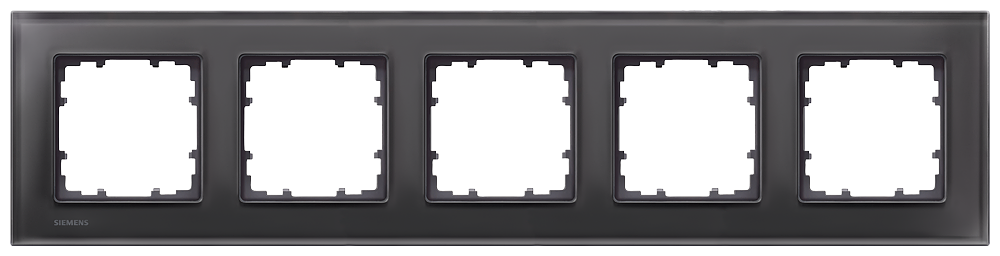 MOLDURA MIRO VIDRO PRETO 5X 5TG12052 SIEMENS