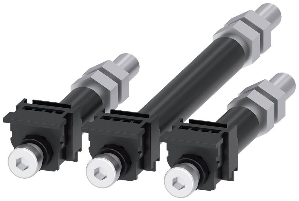 [Imagem CONEXÃO POR PINO NA PARTE TRASEIRA 3 PEÇAS ACESSÓRIOS PARA: 3VA1 100/160 3VA91130QF00 SIEMENS]