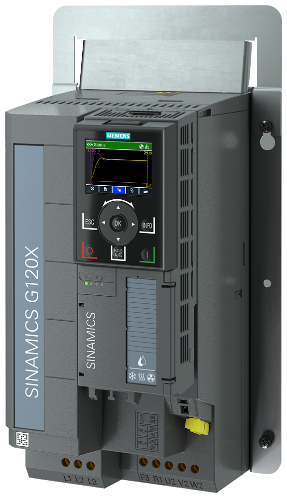 INVERSOR DE FREQUÊNCIA SINAMICS G120X IP20 PT FRAME FSC 6SL32616GC000BA0 SIEMENS