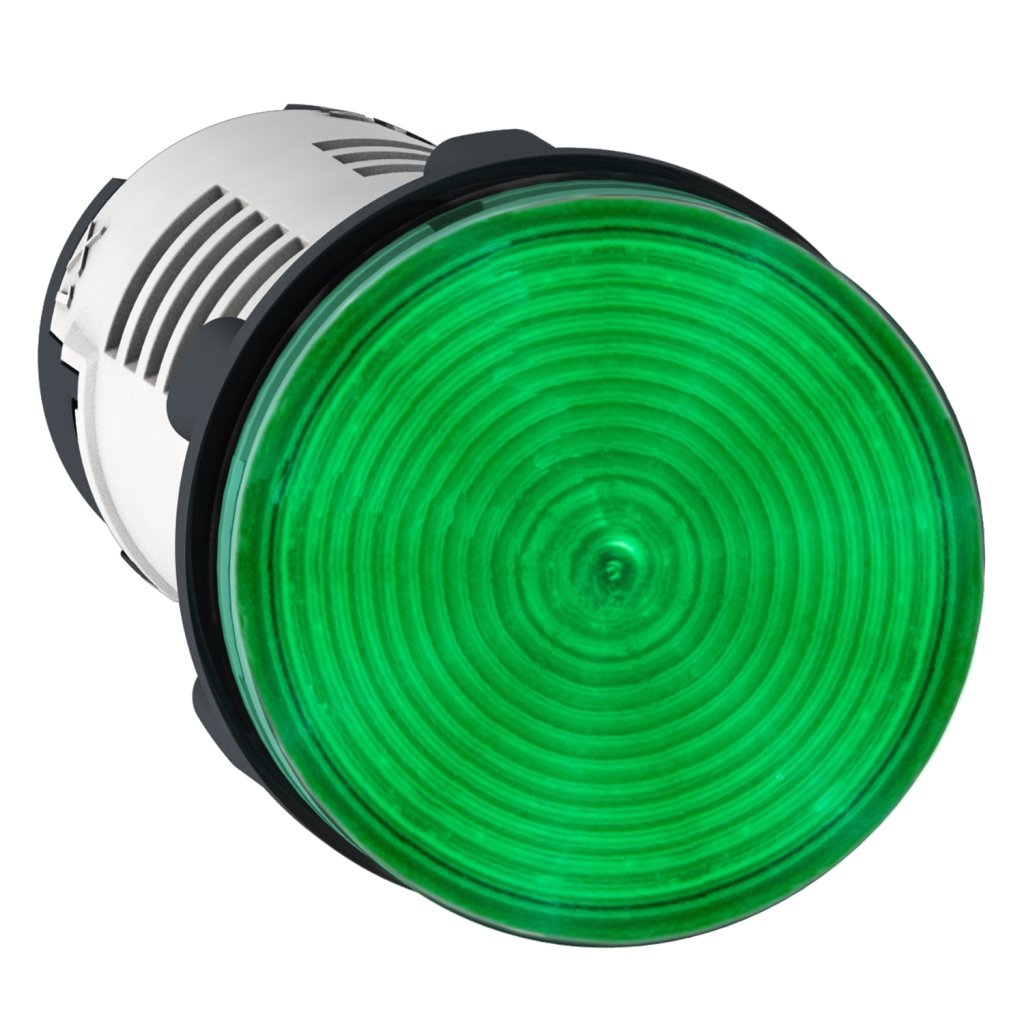 [Imagem SINALIZADOR Ø22MM PLÁSTICO LED VERDE 24VCA/CC XB7EV03BP SCHNEIDER]