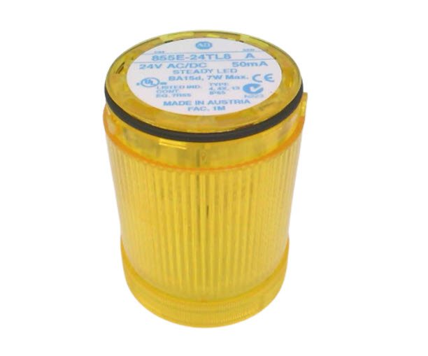 [Imagem MODULO LUMINOSO AMARELO 50MM 855E24TL8 ROCKWELL ALLEN BRADLEY]