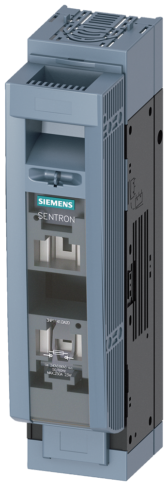 SECCIONADORA-FUSÍVEL SOB CARGA 3NP1 DE 1 POLO NH1 250 A 3NP11411DA20 SIEMENS
