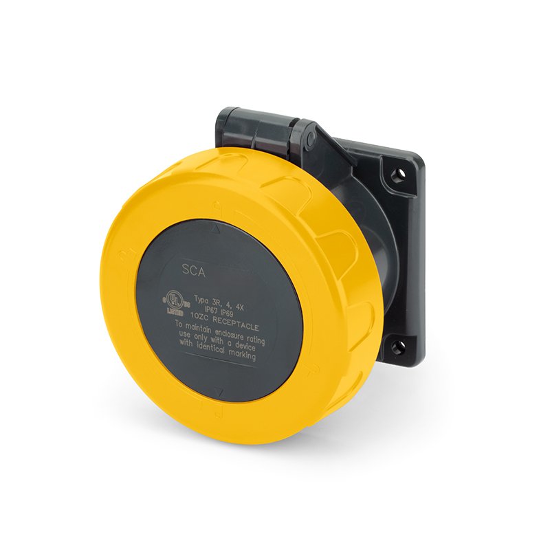 [Imagem do produto TOMADA FIXA  30A 2P 3W 4H IP67 125V SCA330R4W SCAME]