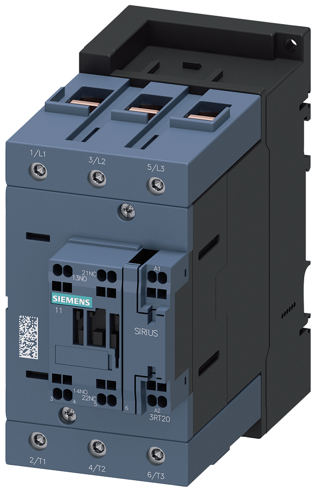 CONTATOR AC-3E 80A/37KW/400V 3 POLOS AC24V 50/60HZ 1NA+1NF LIGAÇÃO CO 3RT20453AC20 SIEMENS