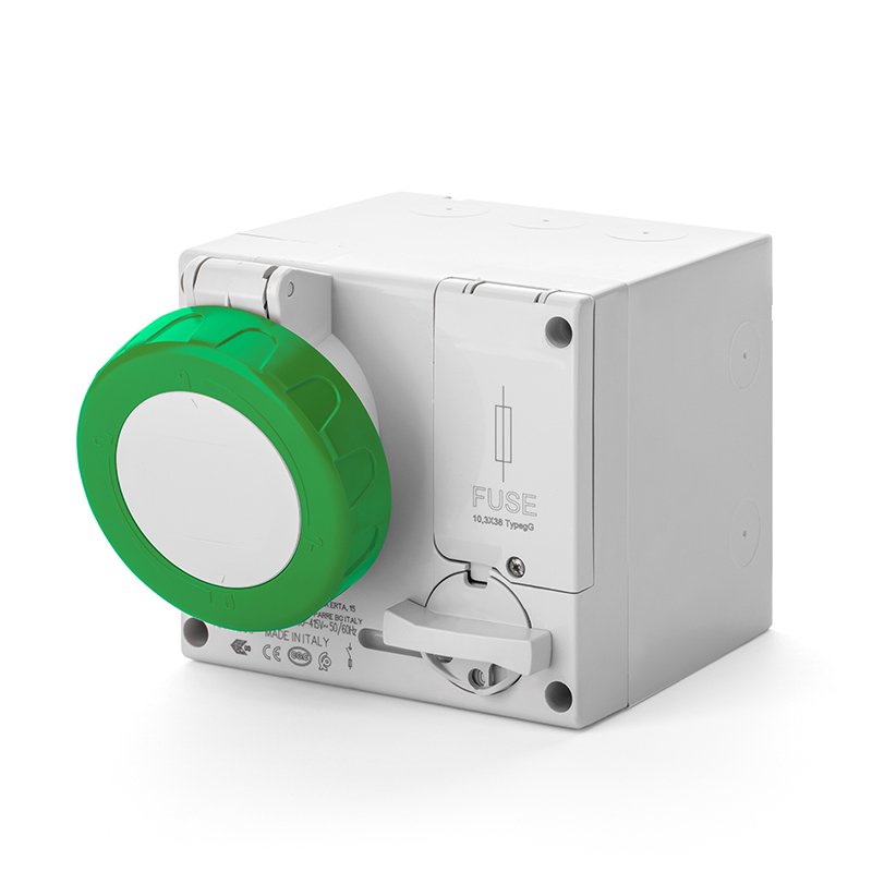 [Imagem do produto TOMADA DE EMBUTIR INTERTRAVAMENTO 16A 3P+T 10H IP66/IP67 506.16861 SCAME]