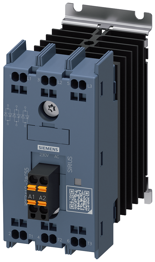 CONTATOR A SEMICONDUTOR DE 3 POLOS AC-1/10 A/40 °C 48-600 V / 230 V CA TERM 3RF34102AC55 SIEMENS