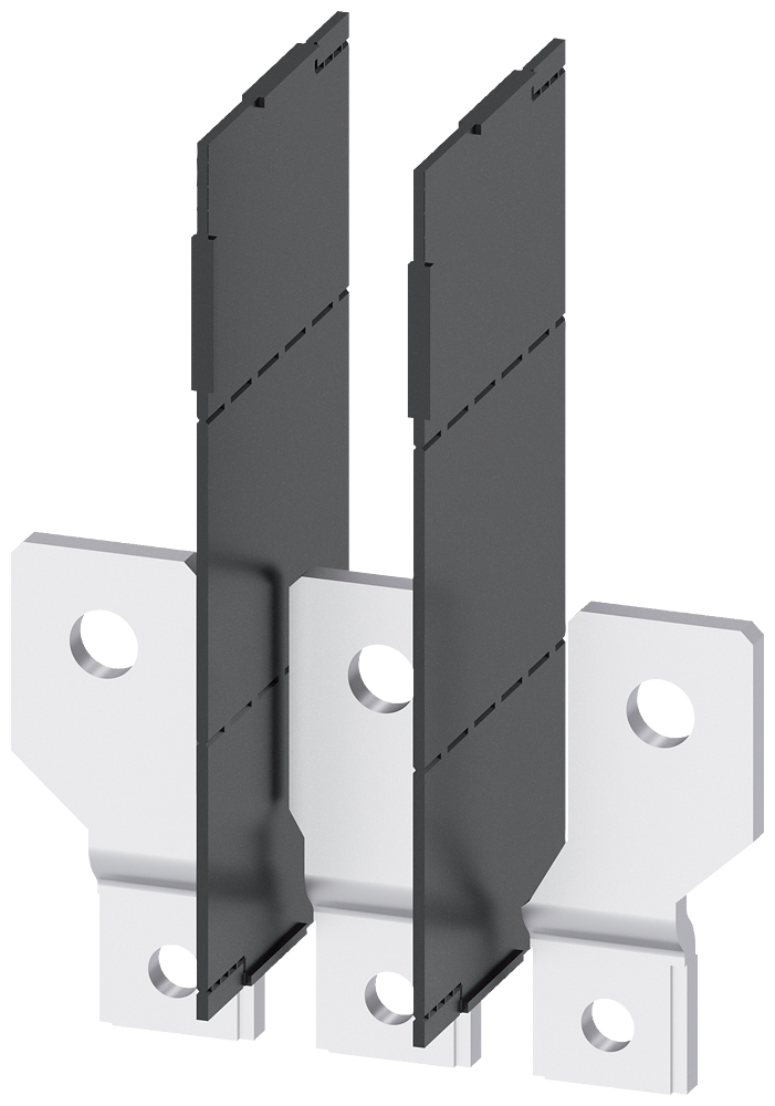 [Imagem ALARGAMENTO DE CONEXÃO LADO FRONTAL 3 PEÇAS ACESSÓRIOS PARA: 3VA12 3VA92530QC00 SIEMENS]